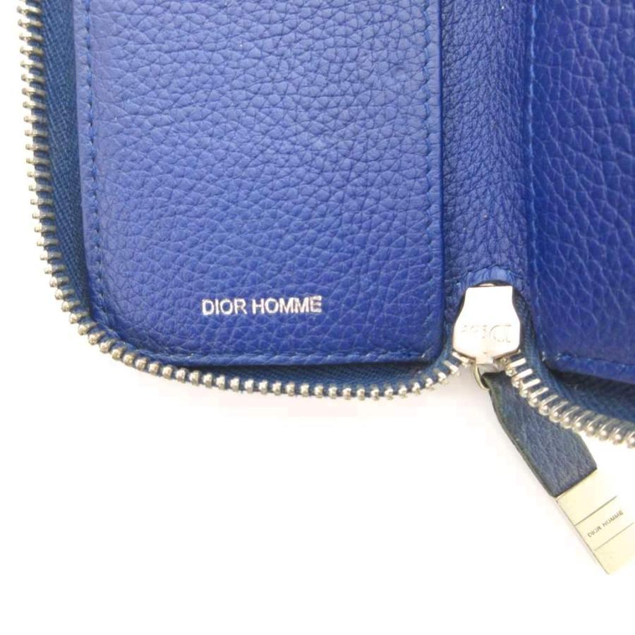 ディオールオム Dior HOMME キーケース 2連 レザー 紺 ネイビー