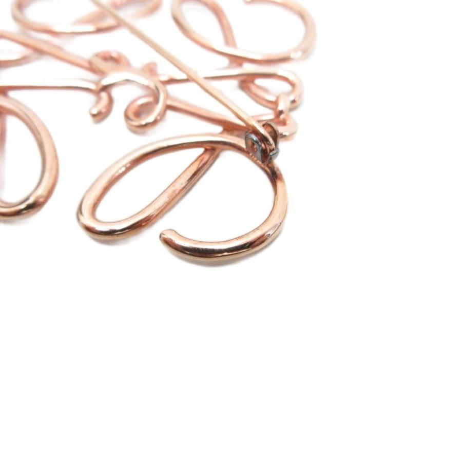 【美品】LOEWE ピンクゴールド ブローチ【お値下げ中】 LOEWE（ロエベ） アナグラム ブローチ ピン バッジ アクセサリー ロゴ