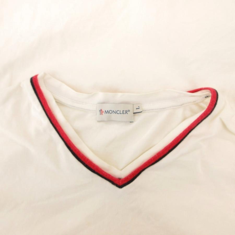 MONCLER（モンクレール） MONCLER Tシャツ Vネック 半袖 ロゴ