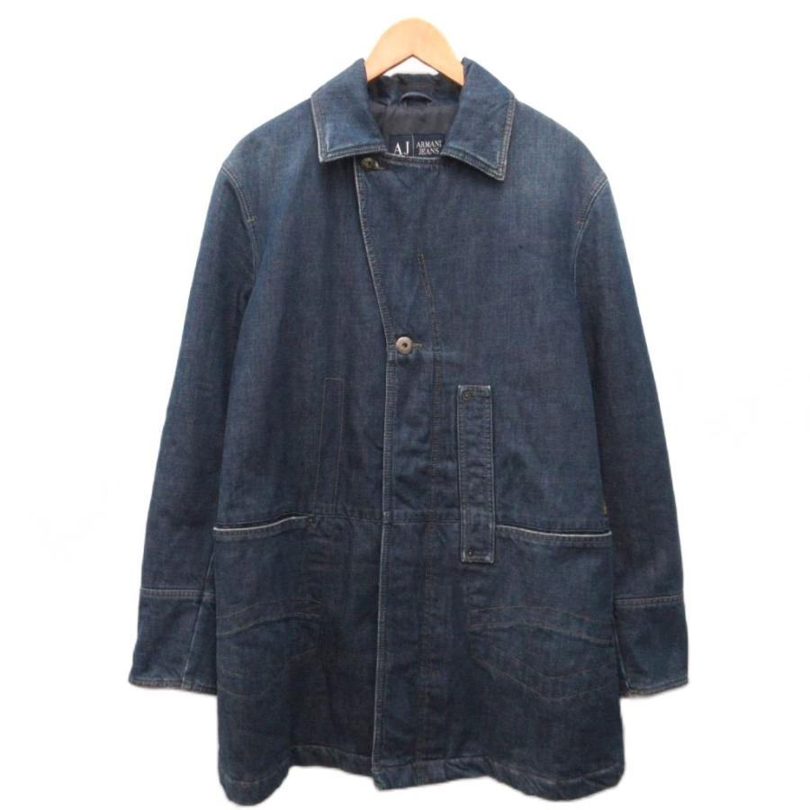 イタリア製 アルマーニ ARMANI JEANS リネン コットン カバーオール アルマーニ ジーンズ ARMANI JEANS カバーオール デニムチョアコート