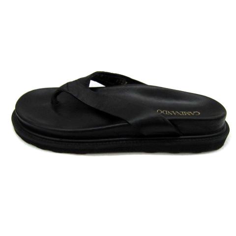 Caminando カミナンド トングサンダル プラットフォーム レザー 黒 CAMINANDO カミナンド トングサンダル THONG FLAT SANDALS 2521W