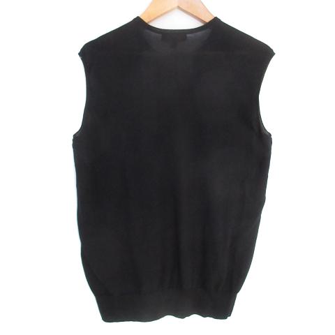 ドゥロワー Drawer 19AW 18G コットン 天竺ノースリーブ ニット クルー 