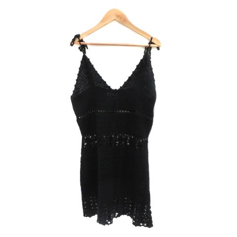 未使用品 ユニフ UNIF ニットキャミソールワンピース ミニ丈 