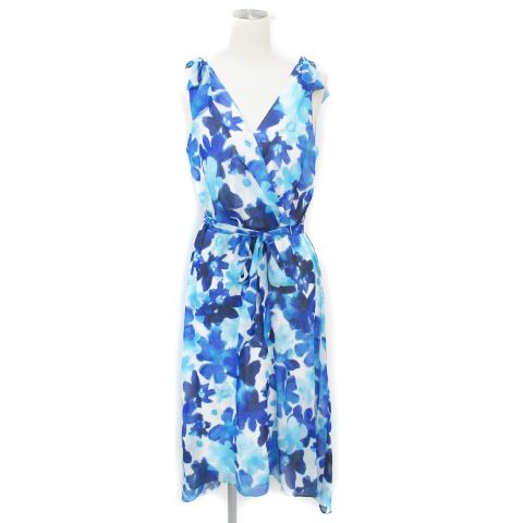 ダナキャランニューヨーク DKNY フレアワンピース ロング丈  