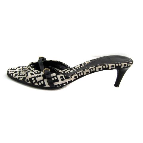 Bally バリー BALLY ミュール サンダル ローヒール 総柄 US5.5 22.5cm 