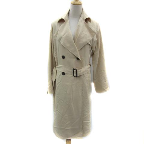 オゾック OZOC トレンチコート スプリングコート ロング丈 無地  