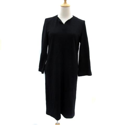 23区オンワード膝丈ワンピースブラック 