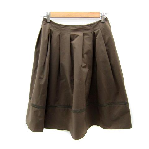 フォクシーニューヨークブラウンふんわりスカートサイズ40