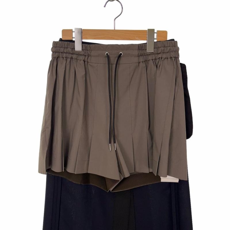 未使用品 サカイ sacai 23AW Suiting Mix Skirt スーチングミックス 