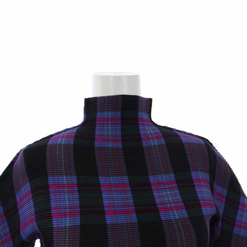 ミーイッセイミヤケ me ISSEY MIYAKE プリーツ カットソー ハイネック 