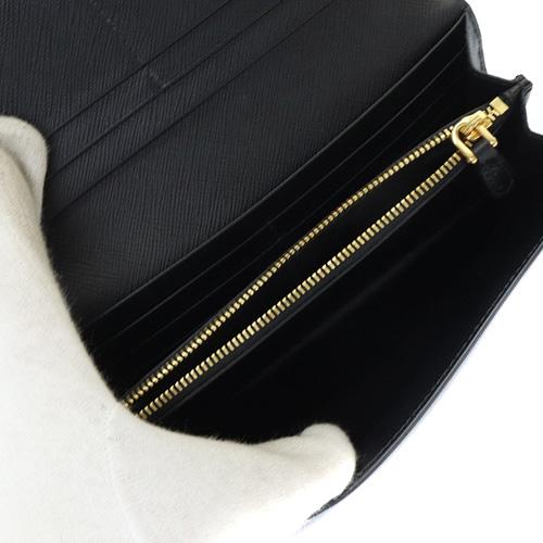 PRADA（プラダ） カイエ レザー ロングウォレット 長財布 黒 ブラック