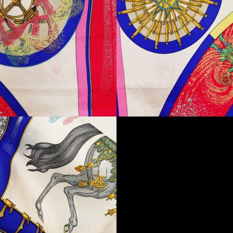 HERMES（エルメス） カレ90 FEUX D'ARTIFICE 技巧の火 シルク スカーフ