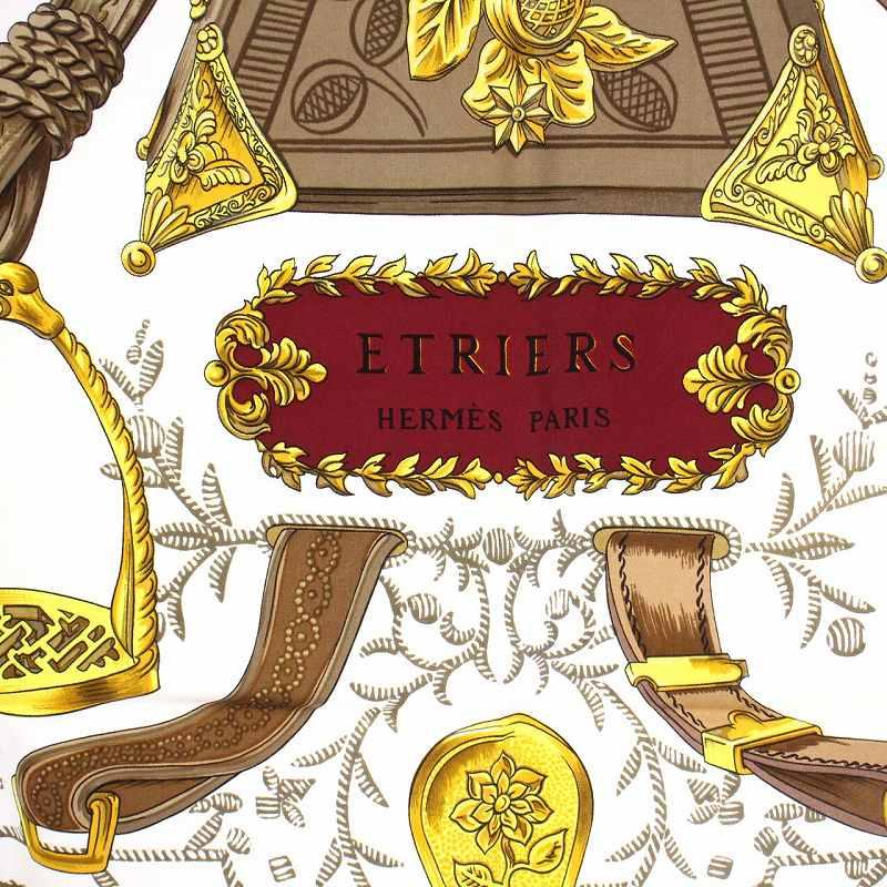 エルメス HERMES カレ90 ETRIERS 鎧柄・馬具柄 スカーフ 絹 シルク100 