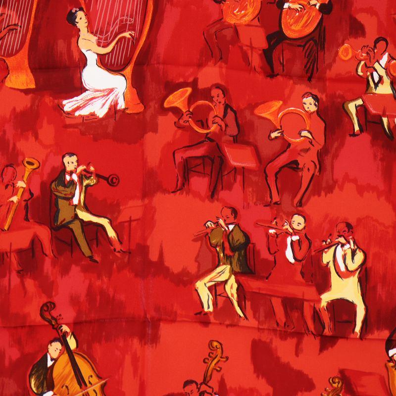 HERMES エルメス カレ 90 スカーフ 大判 CONCERTO コンチェルト 協奏曲  