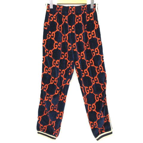 GUCCI 18AW パンツ スラックス 赤 黒 ズボン