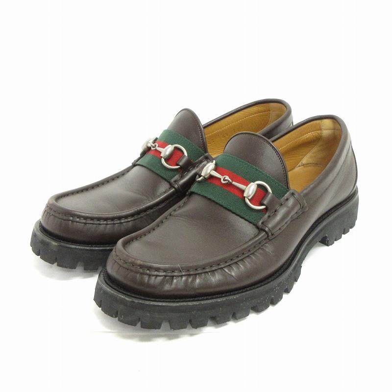 グッチ GUCCI ローファー シューズ ホースビット シェリーライン 