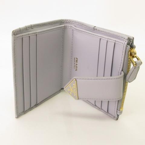 PRADA（プラダ） PRADA 1ML047 サフィアーノレザー 二つ折り財ZA布