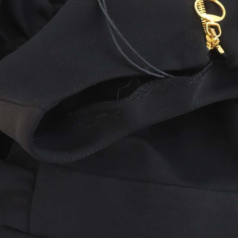 GUCCI（グッチ） バックリボン フリルワンピース ひざ丈 半袖 S 黒