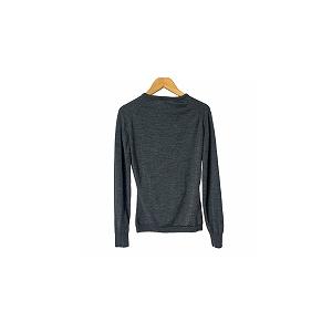ジョンスメドレー JOHN SMEDLEY ウール ニット カーディガン S 灰色