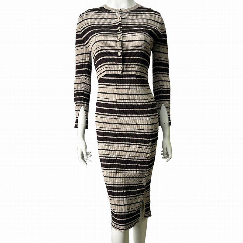 Her Lip to セットアップ ワンピース カーディガン ALL Day Stripe 