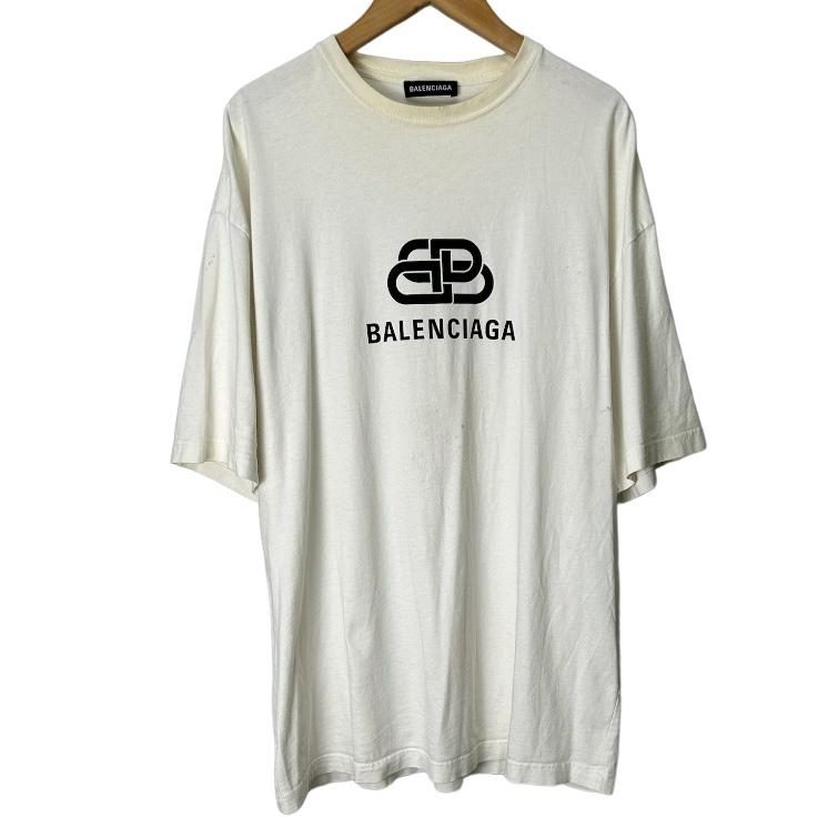 BALENCIAGA バレンシアガ ロゴ Tシャツ ホワイト 白 XS □AL メンズ 