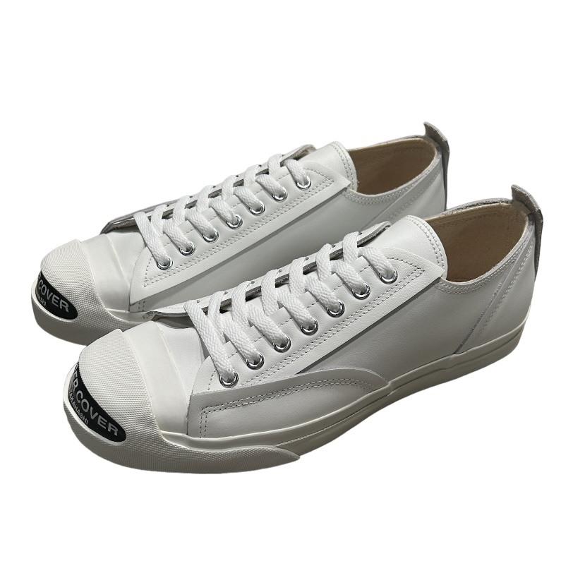 未使用品 アンダーカバー UNDERCOVER TOE LOGO LEATHER SNEAKER ロゴ  