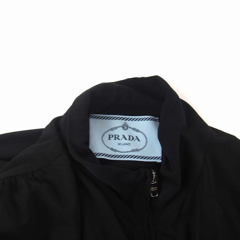 PRADA プラダ 23SS 三角プレート ロングワンピース 五分袖 PRADA プラダ 23SS 三角プレート ロングワンピース 五分袖