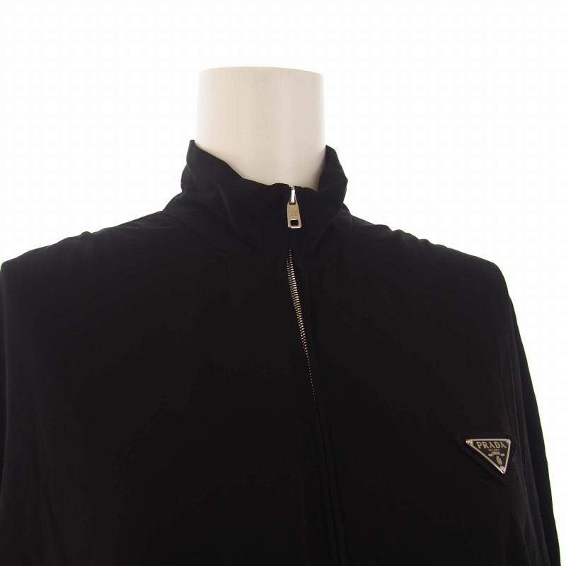 PRADA プラダ 23SS 三角プレート ロングワンピース 五分袖 PRADA プラダ 23SS 三角プレート ロングワンピース 五分袖