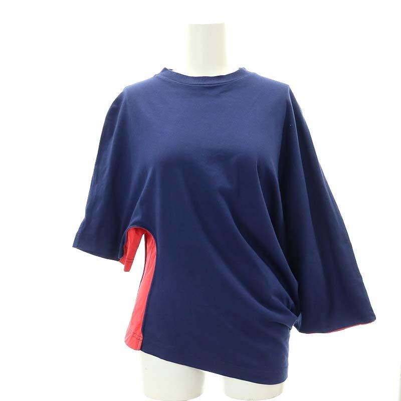 マルニ MARNI 変形 クルーネック Tシャツ カットソー 五分袖 七 