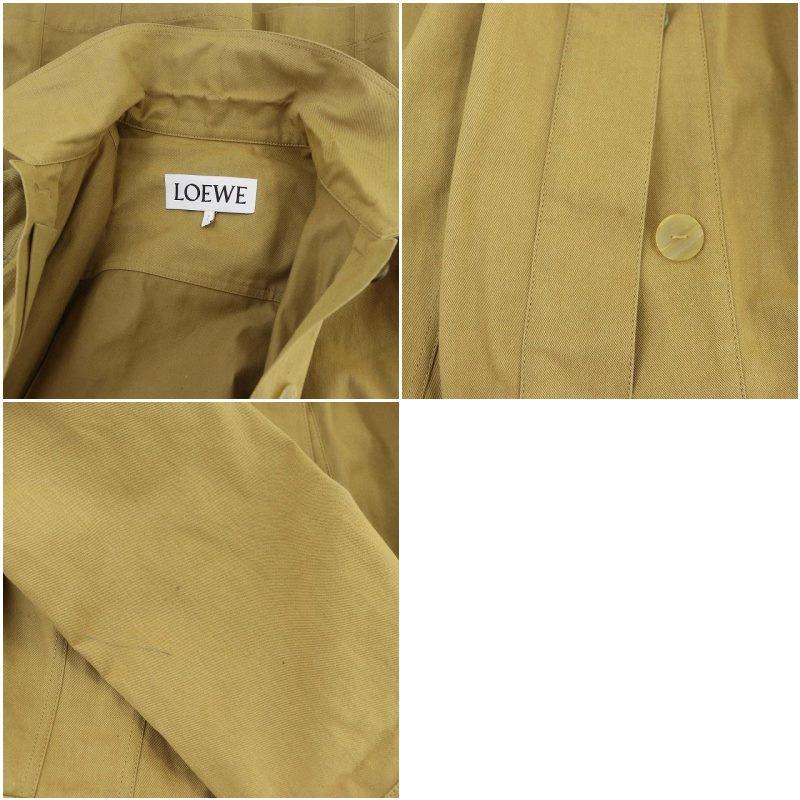 LOEWE ロエベ Cotton Canvas Safari Jacket サファリジャケット ロング 