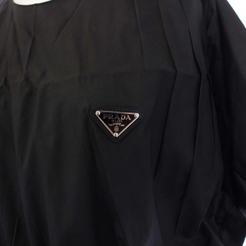PRADA プラダ 22SS トライアングルプレート シルク Technical  