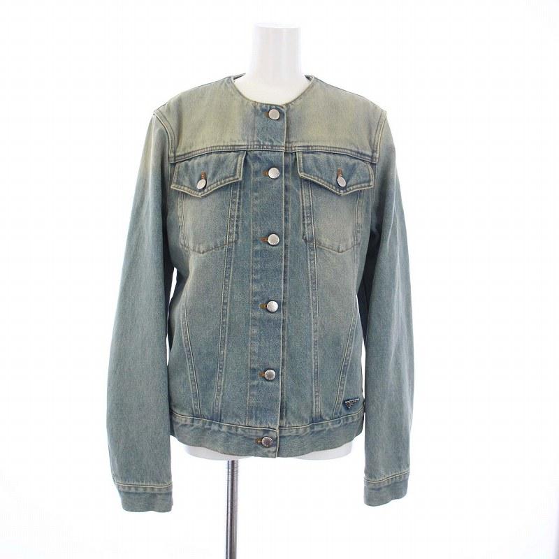 プラダ PRADA 23SS Denim blouson jacket デニム ブルゾンジャケット G 