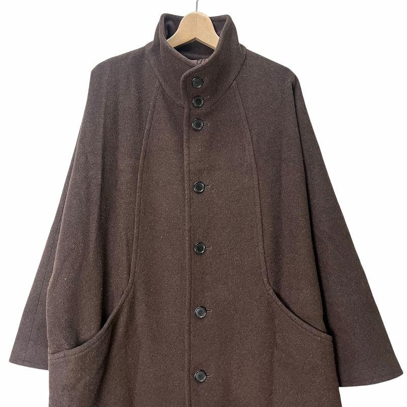 バシスブルック Basisbroek スタンドカラー ウール コート ロング丈 1 