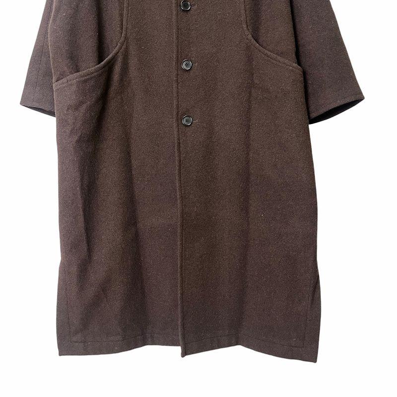 バシスブルック Basisbroek スタンドカラー ウール コート ロング丈 1 