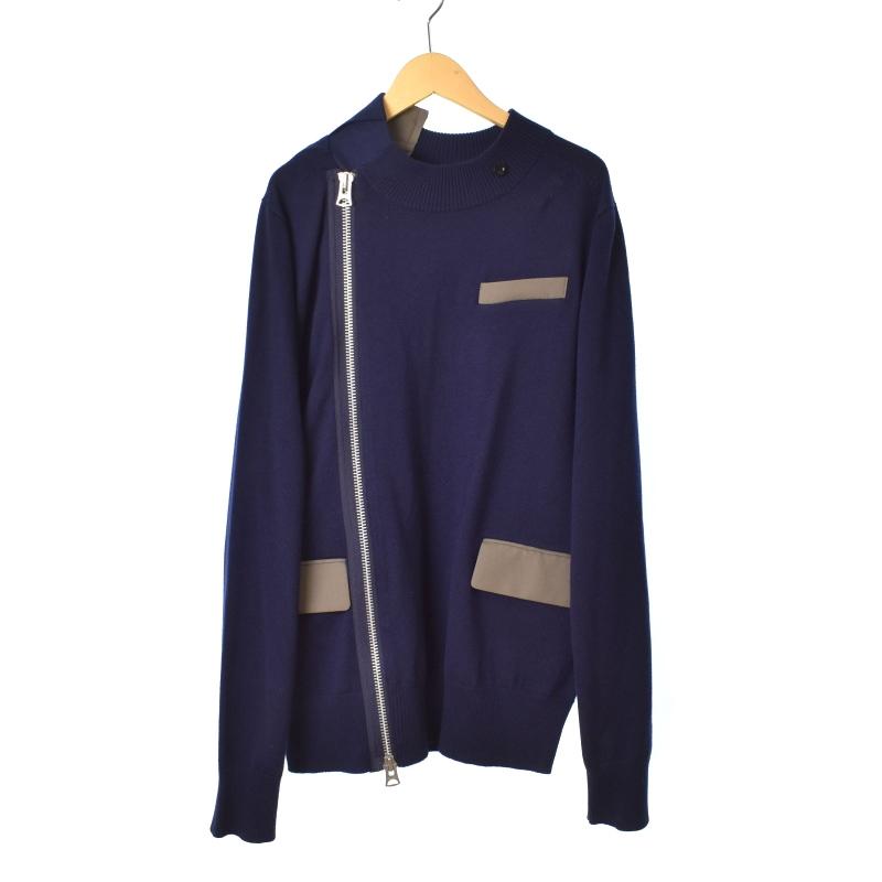 美品】sacai サカイ 2022AWドッキングニット