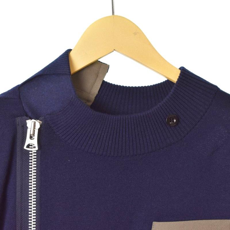 SACAI21AW/Wool Knit Suiting Jacket