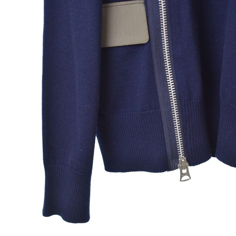 SACAI21AW/Wool Knit Suiting Jacket