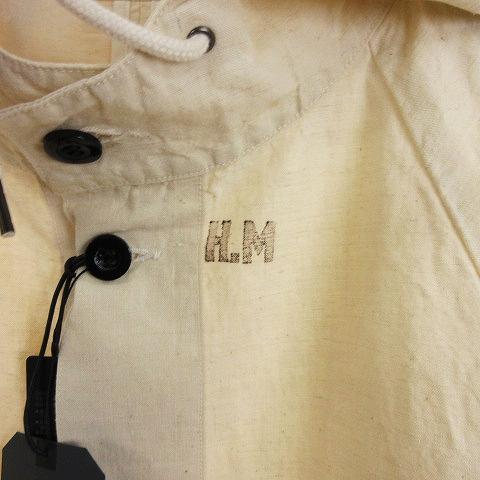 【中古】未使用品 ウティ Outil タグ付き 23SS MANTEAU BIDOS モッズコート  M-51  リネン OU-T013 アイボリー 白系 3 L位 未使用品 ウティ Outil タグ付き 23SS MANTEAU BIDOS モッズコート