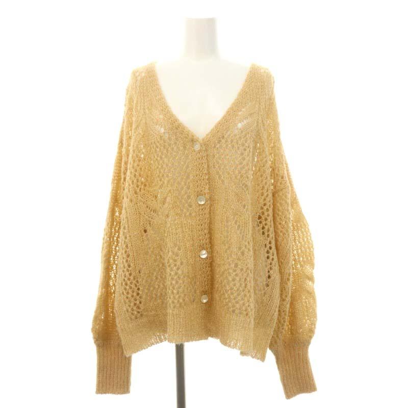 マメクロゴウチ Mame Kurogouchi 22SS Botanical Pattern Knitted Lame  