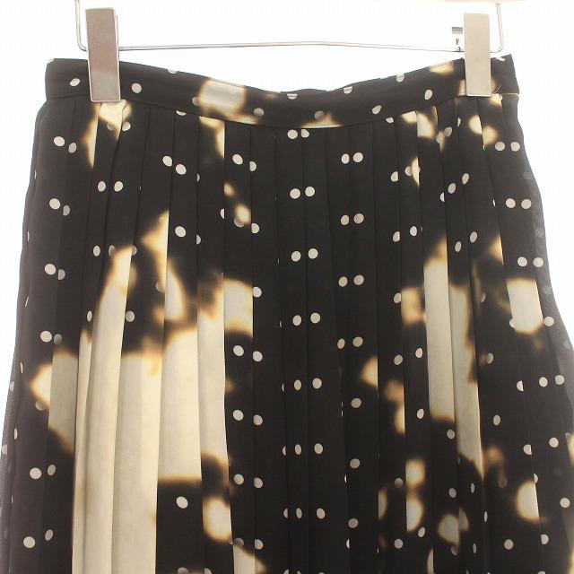 ミハラヤスヒロ MIHARA YASUHIRO MAISON プリーツスカート ドット 