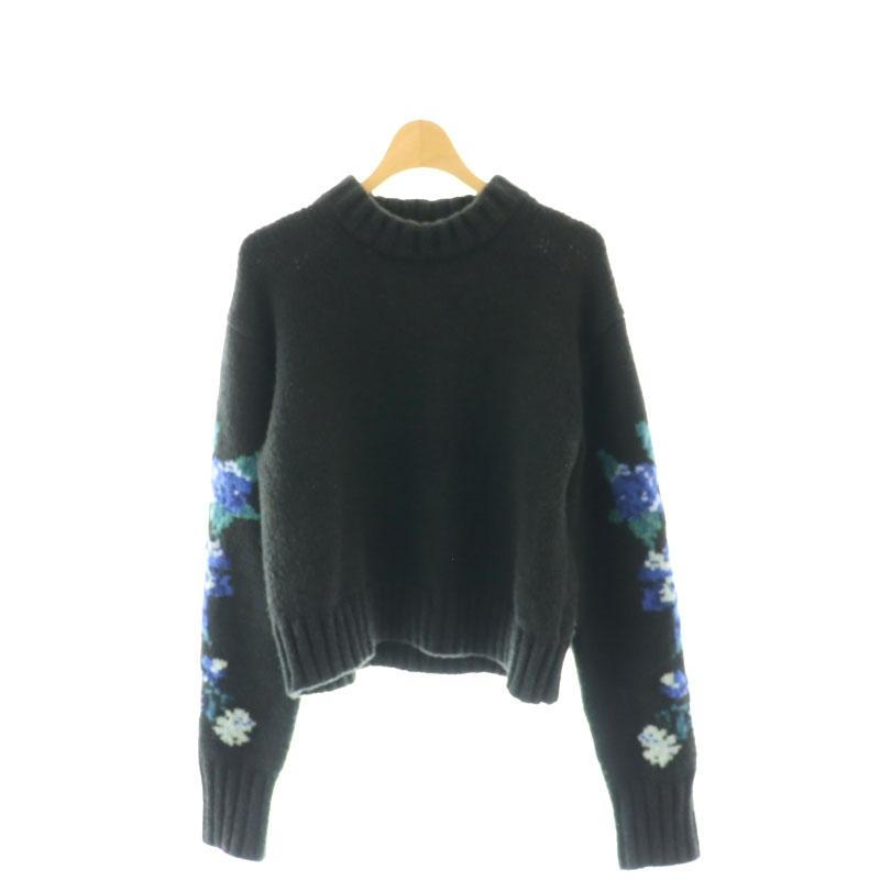 ファーファー furfur 23SS フラワースリーブセーター ニット 長袖 プル