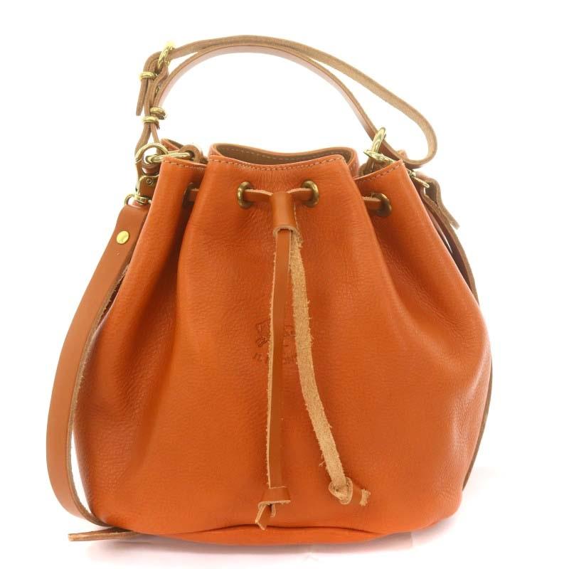 IL BISONTE イルビゾンテ 巾着 ショルダーバッグ ショルダー 2way  