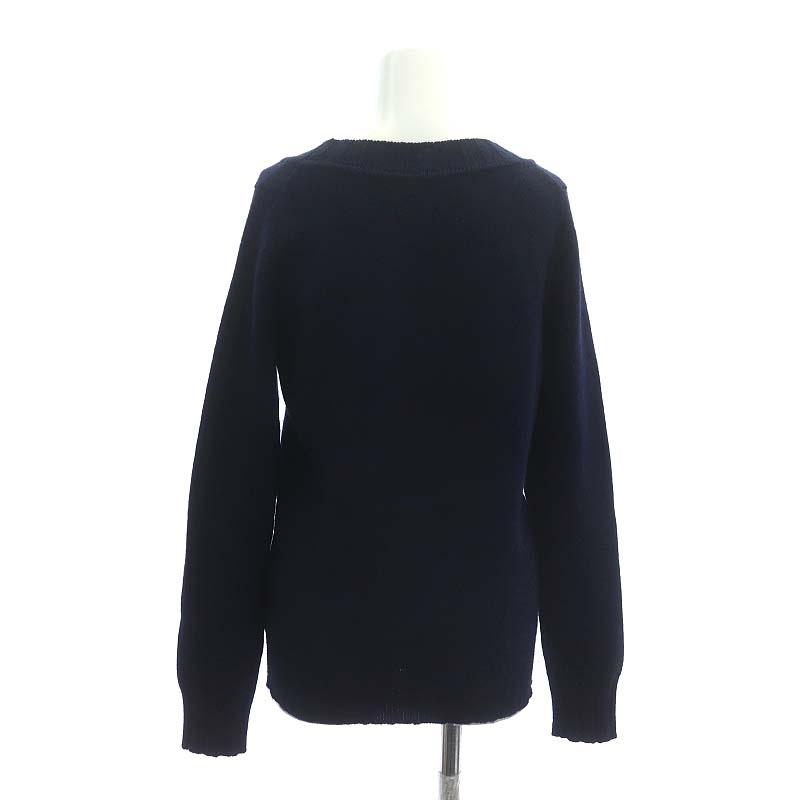 CHANEL（シャネル） ニット セーター 長袖 カシミヤ ココマーク 36 紺