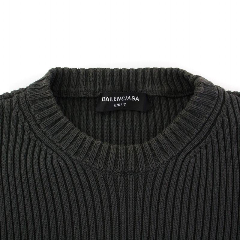BALENCIAGA UNIFIT クルーネックニット BALENCIAGA（バレンシアガ） BALENCIAGA UNIFIT 21SS Rib Crewneck