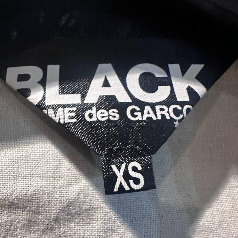 【美品】ブラックコムデギャルソン ポリ縮 ダブルライダース 黒 Lサイズ 日本製 中古・古着通販】BLACK COMME des GARCONS (ブラック コムデギャルソン