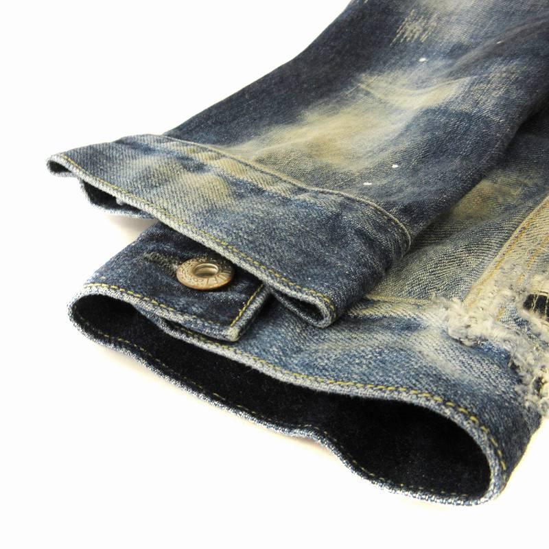 シークエル SEQUEL デニムジャケット ジーンズ ペイント加工