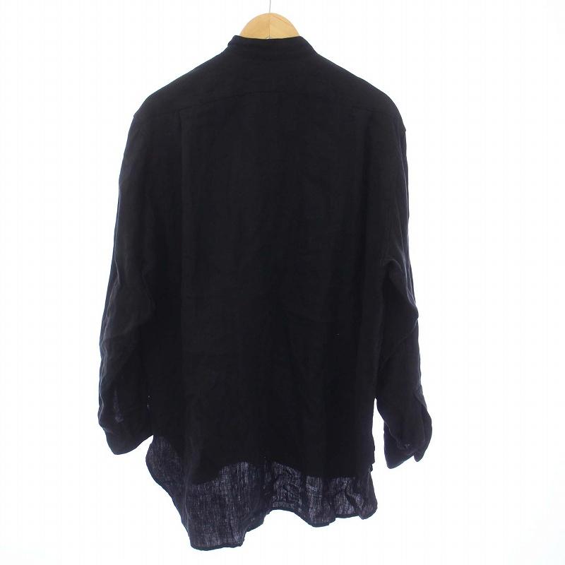 コモリ COMOLI 22SS リネンWクロス プルオーバーシャツ バンド コモリ COMOLI 22SS リネンWクロス プルオーバーシャツ バンド