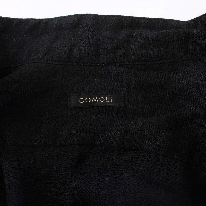 コモリ COMOLI 22SS リネンWクロス プルオーバーシャツ バンド コモリ COMOLI 22SS リネンWクロス プルオーバーシャツ バンド