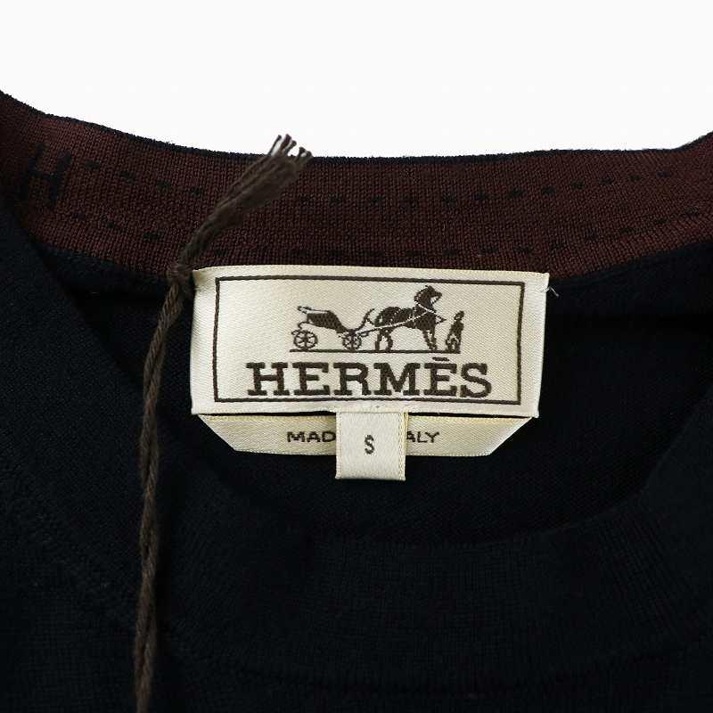 HERMES 未使用品 エルメス PULL COL ROND サマーニット セーター