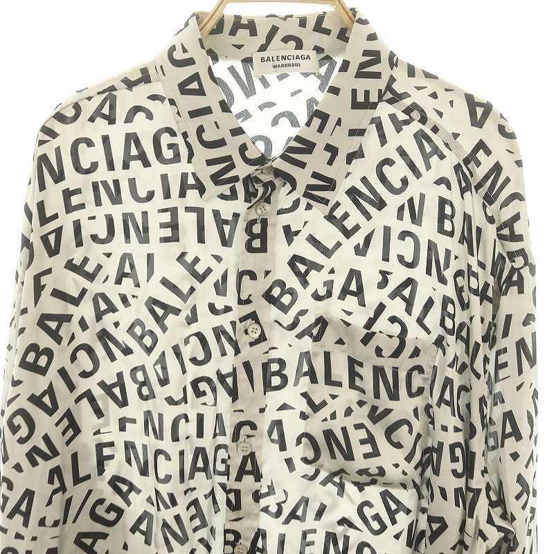 BALENCIAGA（バレンシアガ） ロングスリーブシャツ 長袖 ロゴ総柄